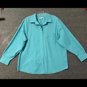 Foxcroft Women's Wrinkle-Free Button-Up Shirt - Size 18W